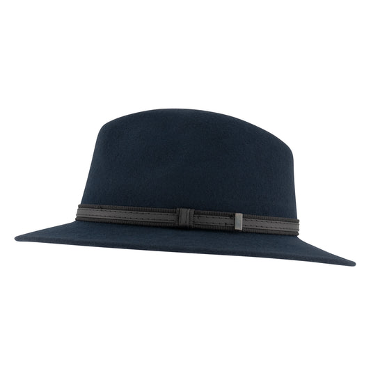 Wood Felt Hat Navy ACC2