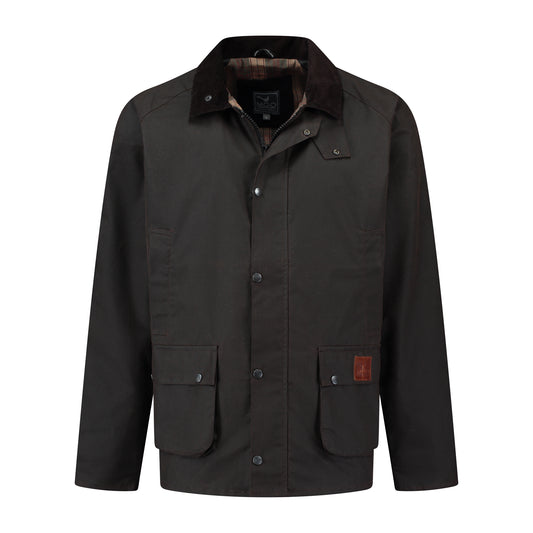 Boris Wax Jacket Brown F