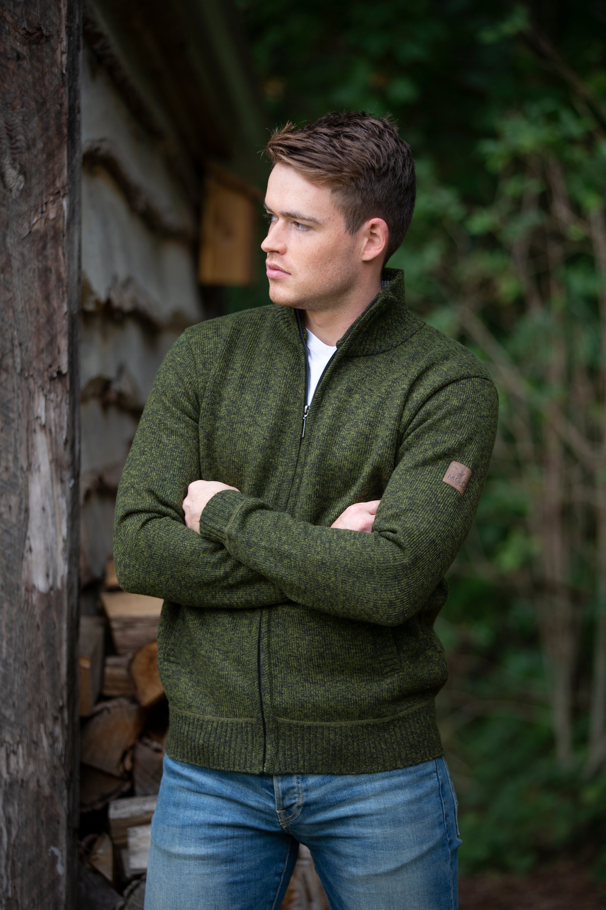 Pine Cardigan Olive MV