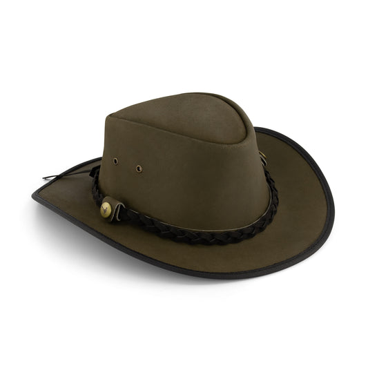 Leather Country Hat Green ACC1