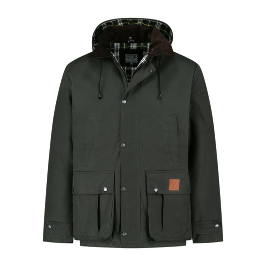 Brandon Wax Jacket Olive F