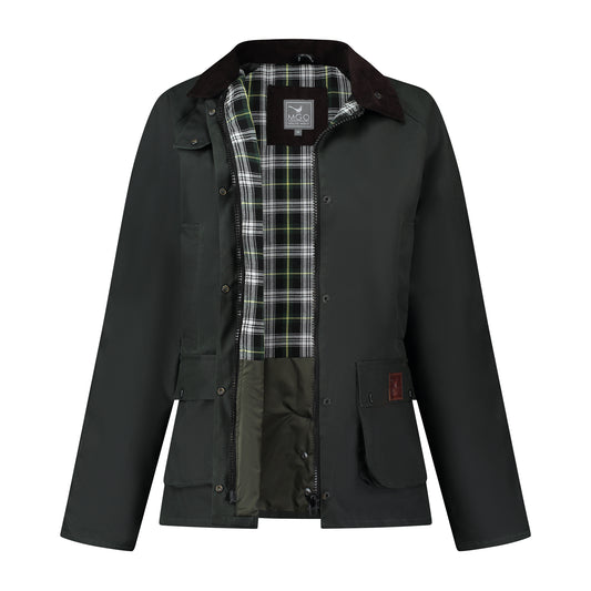 Carrie Wax Jacket Olive CVO