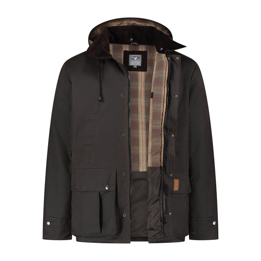 Brandon Wax Jacket Brown CVO