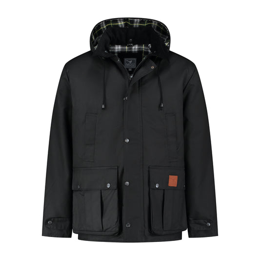 Brandon Wax Jacket Black F