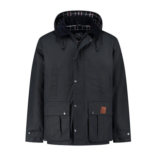 Brandon Wax Jacket Navy F