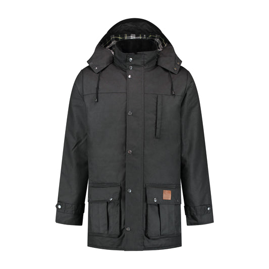 William Wax Parka Black F