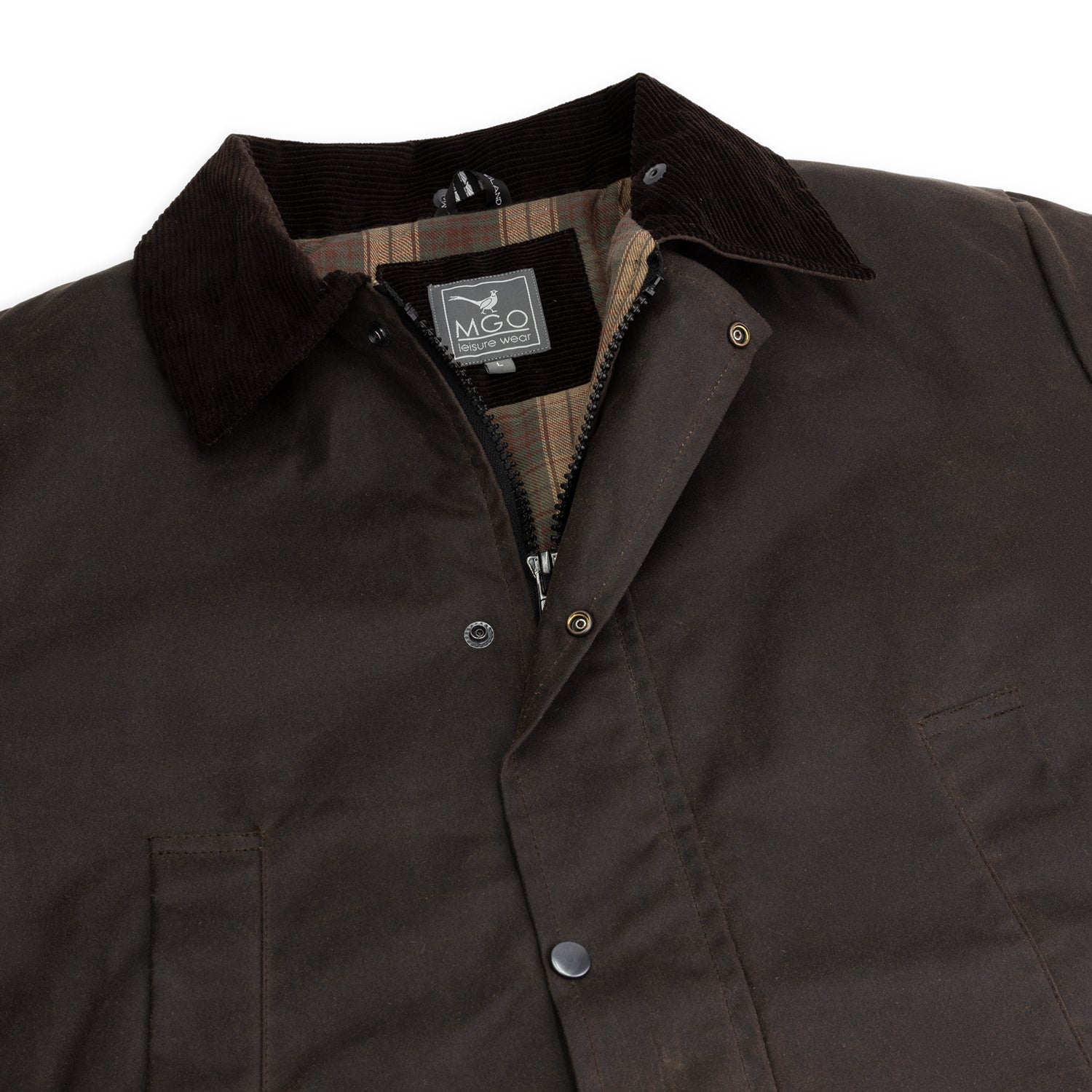 Brandon Wax Jacket Brown DCB