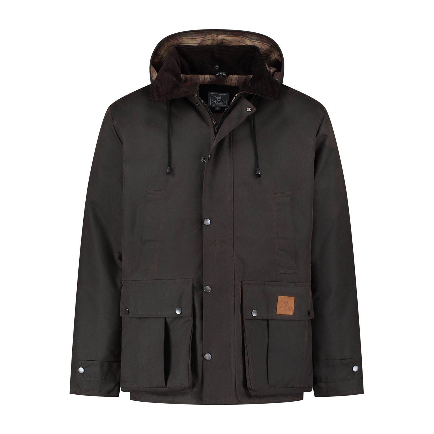 Brandon Wax Jacket Brown F